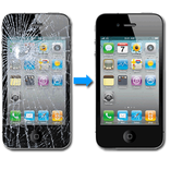 broken cellphone screen and fix cellphone screen